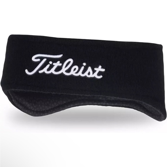Titleist 100% extra fine merino wool headband ear warmer band black new - Picture 1 of 8